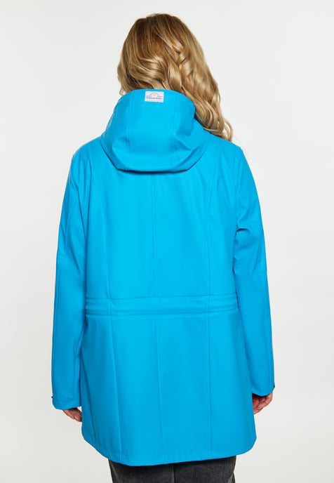 Schmuddelwedda Ronde regenjas Dames Cyaan blauw - Image 4