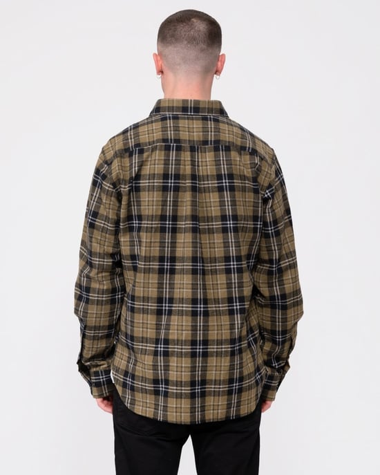 Oliver Sweeney Censo Mens Long Sleeved Brushed Cotton Shirt