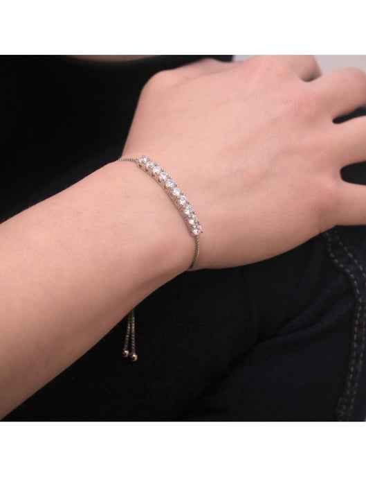 Rund kristall Mia set - Silver och kristall - Image 3