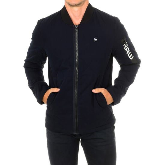 Overshirt jacket with elastic collar and inner lining D02440 man