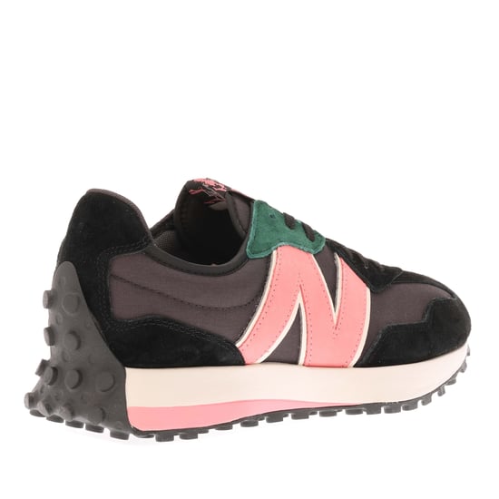 Men's New Balance 327 Trainers in black pink - Image 3