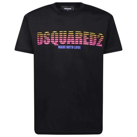 Dsquared2 Cool Fit Made With Love Logo Black T-Shirt
