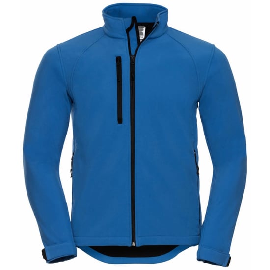 Russell Mens Water Resistant & Windproof Softshell Jacket (Azure Blue) - Image 1