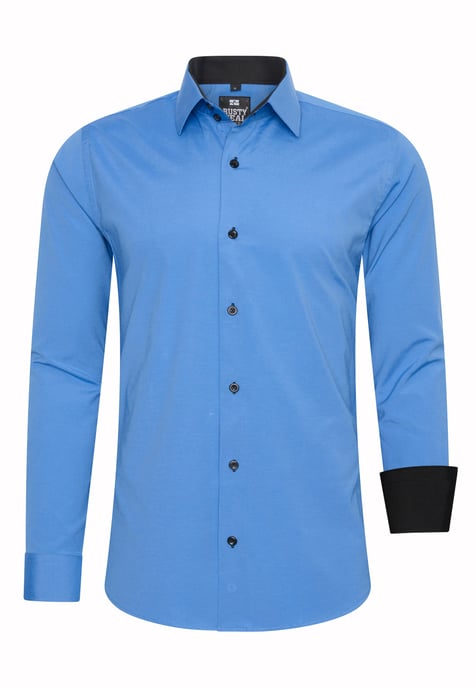 Rusty Neal Overhemden Overhemd Slim Fit Blauw - Image 1