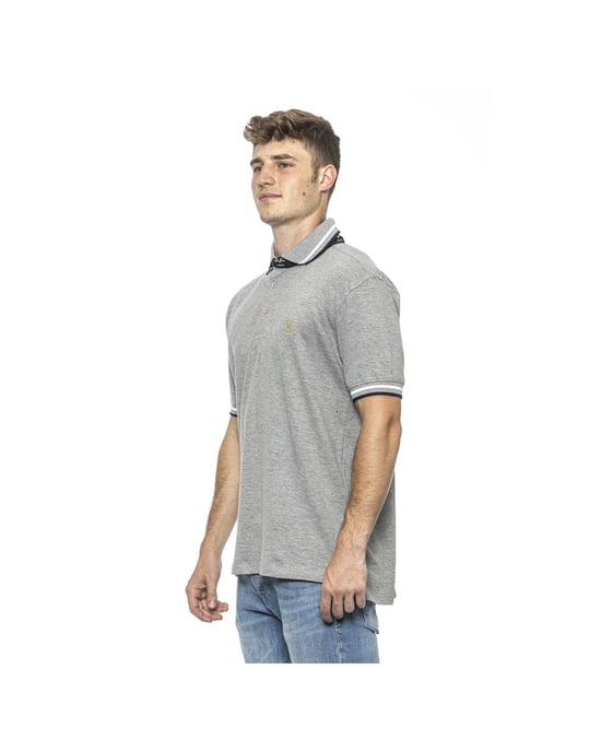 19V69 Italia Mens Polo Grey RETRO GREY