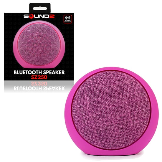 Soundz Fabric Bluetooth Speaker SZ250 Pink