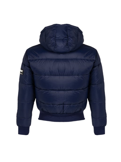 Plein Sport Padded Taped Sleeve Navy Blue Jacket