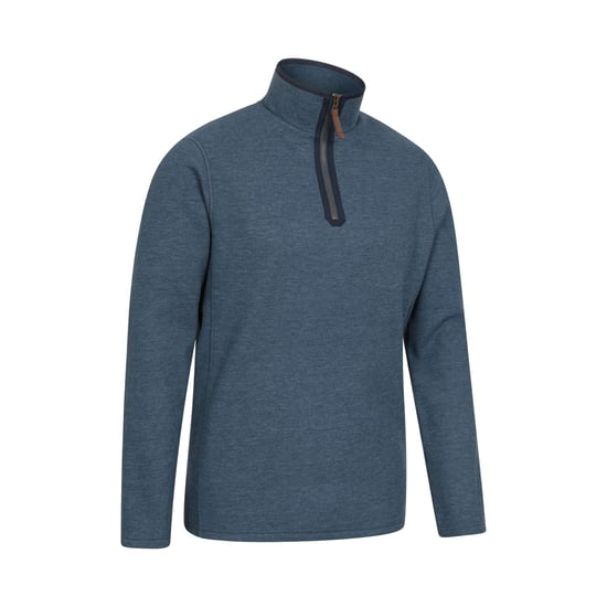 Mountain Warehouse Mens Beta Contrast Zip Top (Light Blue)