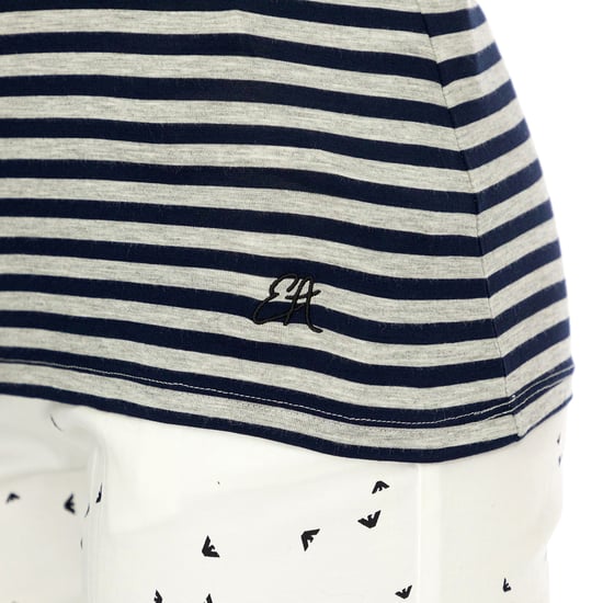 Emporio Armani Women T-Shirt Regular fit  Full sleeve Multicolor