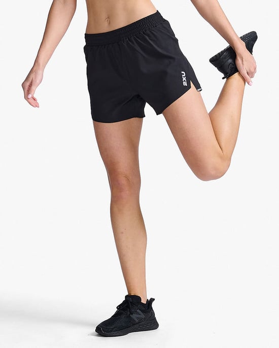 Aero 5 Inch Shorts Black/Silver Reflective
