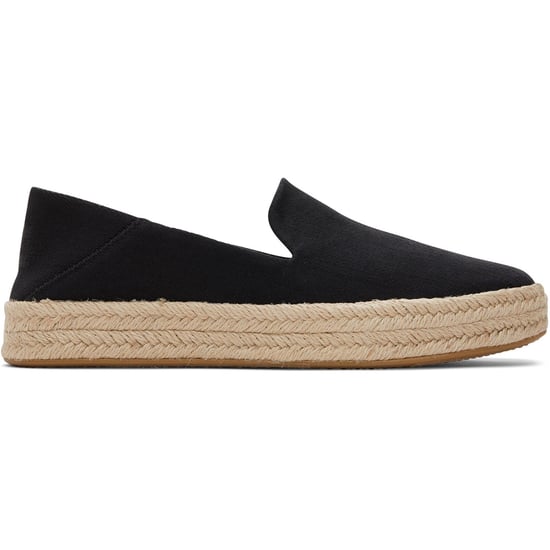 TOMS Carolina 100% Katoen Zwarte Damesspadrilles - Image 5