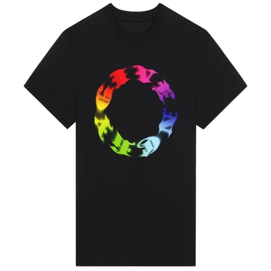 Oversized zwart T-shirt met cirkellogo van Givenchy - Image 1
