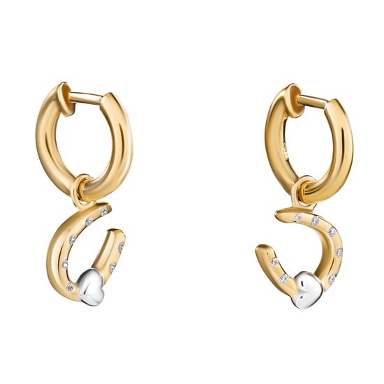 Orphelia 'Aurora' Dames 925 Sterling Zilveren Oorbellen - Zilver/Goud ZO-7525/G - Image 3