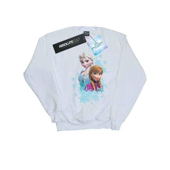 Disney Girls Frozen Elsa And Anna Sisters Sweatshirt (White)