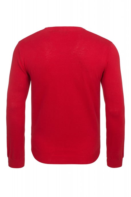 U.S. Polo Assn. V-Neck Pullover in Red
