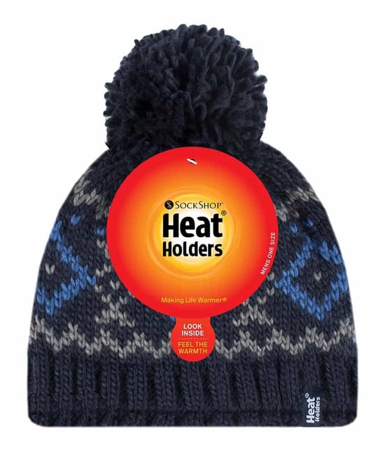 Heat Holders - Beanie Pom Pom-muts voor heren - Marine - Image 2