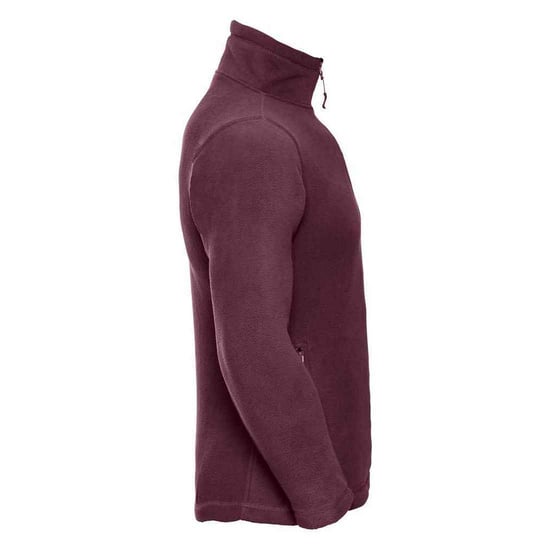 Russell Heren Quarter Zip Outdoor Fleece Top (Bourgondië) - Image 3
