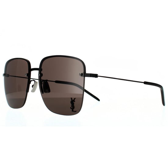 Saint Laurent Square Womens Black Grey Sunglasses - Image 2