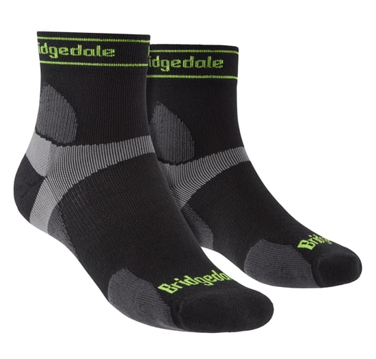 Bridgedale - Mens Running Ultralight Merino Sport Socks - Black - Image 1