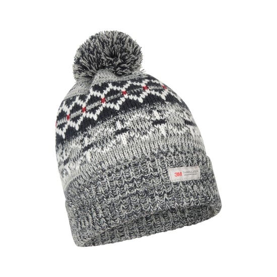 Mountain Warehouse Heren Fair Isle Thinsulate Muts (Navy) - Image 5