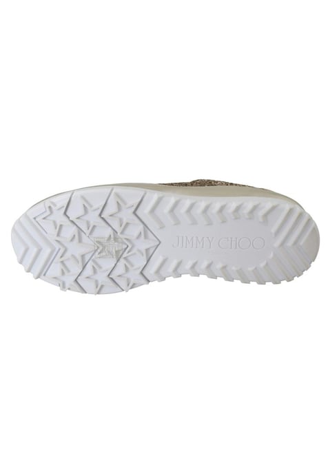 Jimmy Choo Women's Gold Leather Antique Monza Sneakers