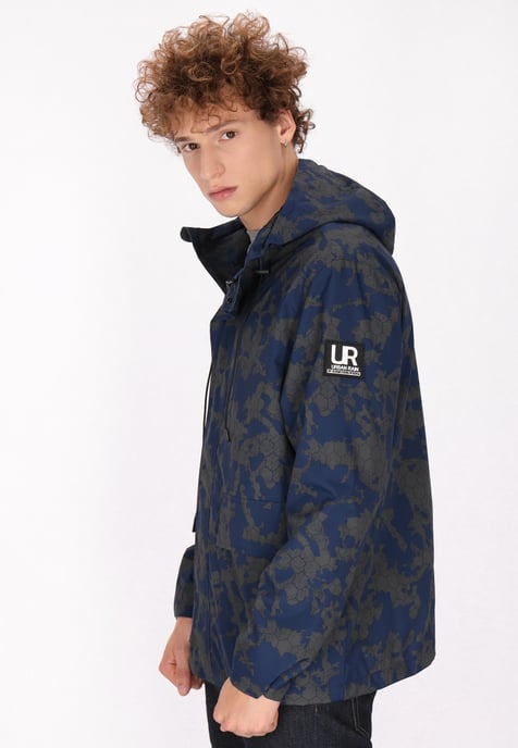 Schmuddelwedda Anorak Heren Donkergrijze marinecamouflage - Image 3