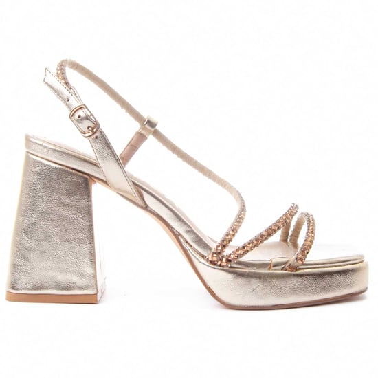 Montevita Heel Sandal Festsand5 In Gold - Image 2