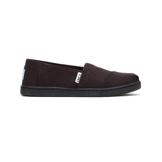 Boys Girls TOMS Alpargata Youth Black / Black Espadrilles - Image 5