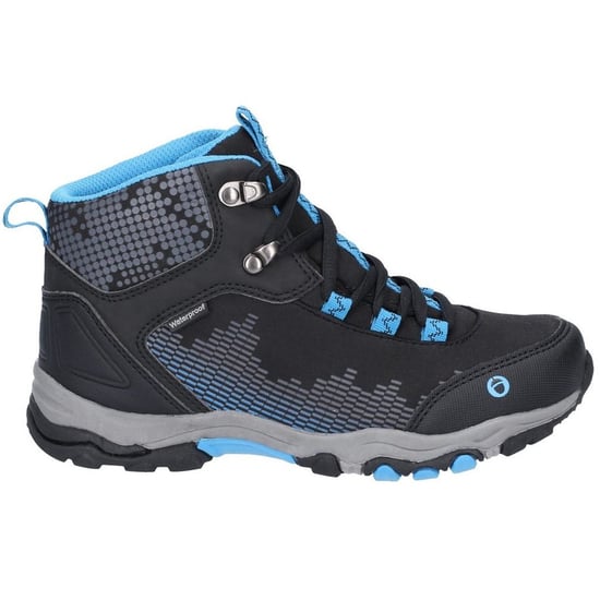 Cotswold Kinderen/Kinderen Ducklington Lace Up Wandelschoenen (ZWART/BLAUW) - Image 2