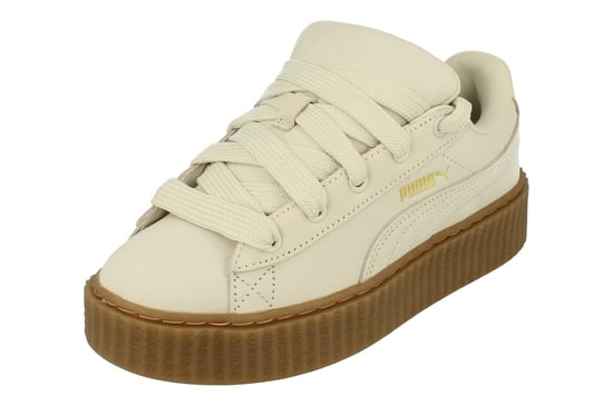 Puma Creeper Phatty Nubuck Unisex White Trainers - Image 1