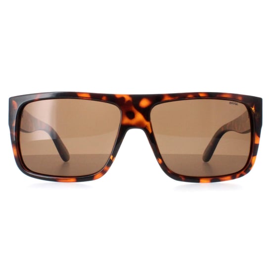 INVU Rectangle Mens Demi Tortoise Brown Brown Polarized B2130