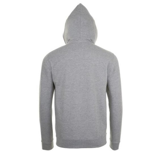 SOLS Mens Stone Zip Up Plain Hoodie (Grey Marl) - Image 2