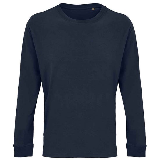 SOLS Unisex Adult Pioneer Organic Cotton T-shirt met lange mouwen (Franse marine) - Image 1