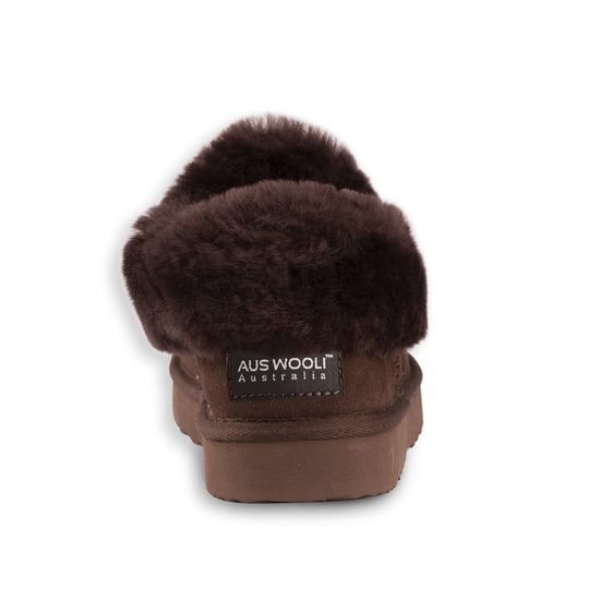 Aus Wooli Australia Unisex Sheepskin Wool Coogee Traditional Ankle Slippers