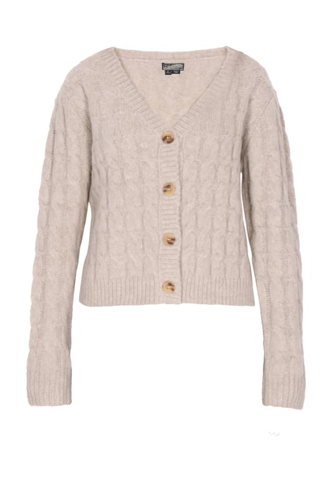 Dreimaster Vest Dames licht bruin melange - Image 1