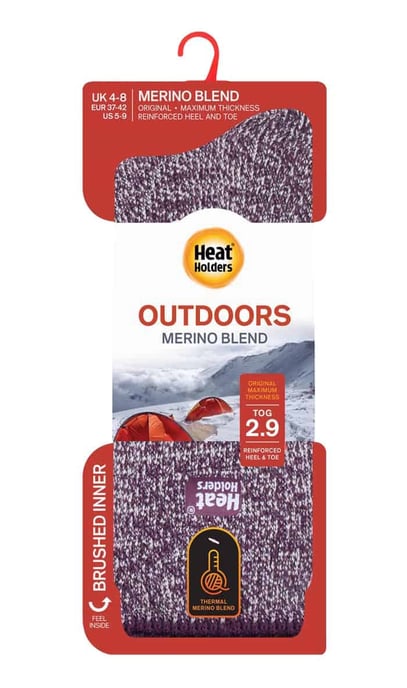 Ladies Thick Reinforced 2.9 TOG Winter Warm Merino Wool Thermal Socks - Image 2
