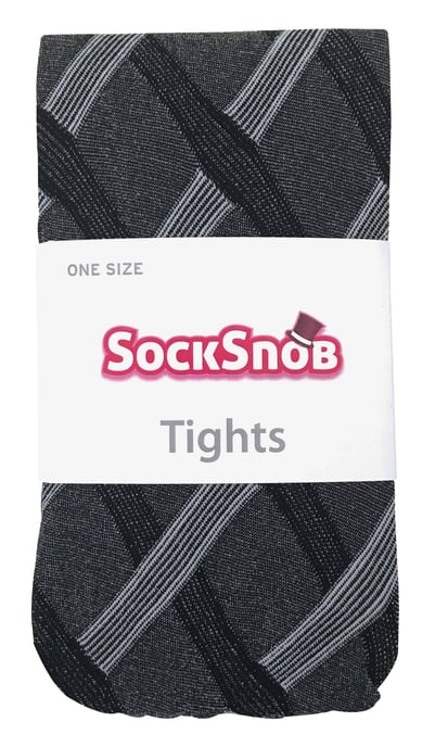 Sock Snob - Färgade 80 denier ogenomskinliga mode-strumpbyxor för damer - Cable - Image 2