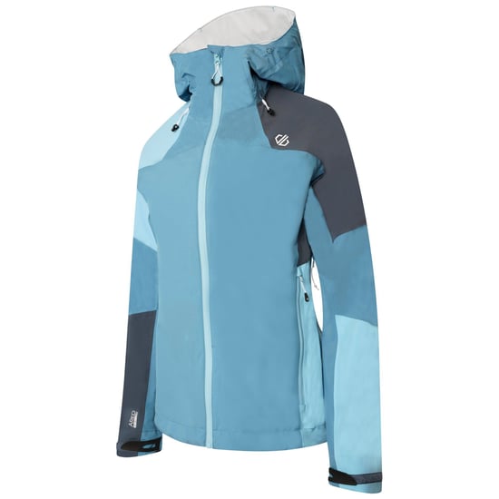 Dare 2B Womens/Ladies Checkpoint III Recycled Waterproof Jacket (Capri Blue/Crystal Seas)