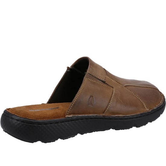Hush Puppies Mens Carson Leather Mules (Brown) - Image 4