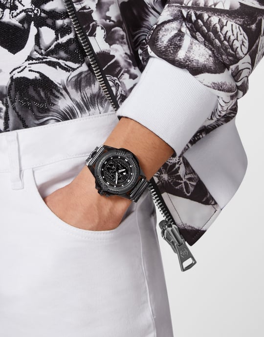 Philipp Plein The $kull Synthetic Men's Grey Watch PWWAA0523