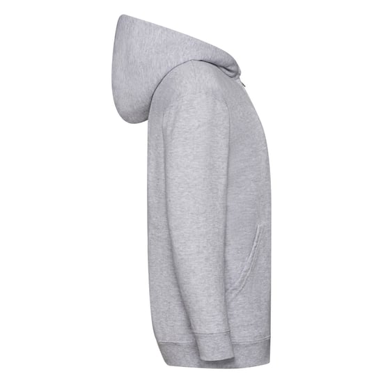 Fruit Of The Loom Childrens/Kids Unisex Hooded Sweatshirt Jacket (Heather Grey)