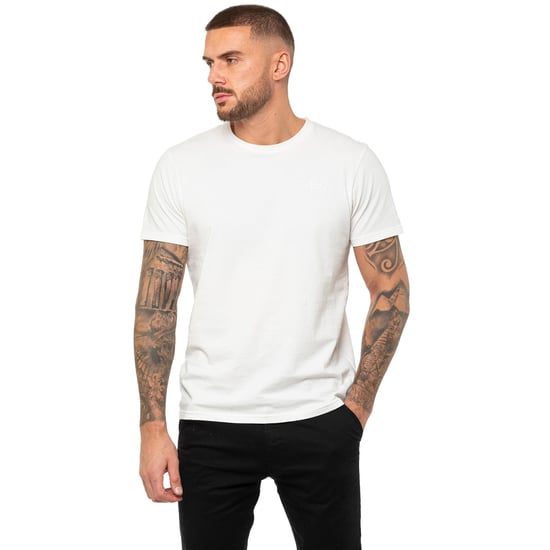 Enzo | Mens Crew Neck T-Shirt - White - Image 3