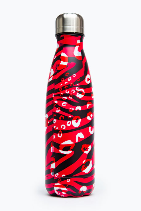 Hype Pink & Black Zebra Metal Reusable Bottle - 500Ml