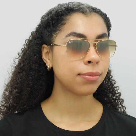 Ray-Ban Square Unisex Gold Brown Gradient RB3636 New Caravan