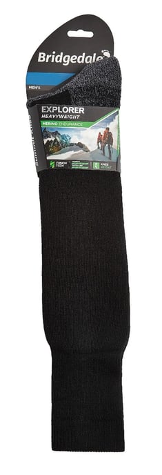 Bridgedale - Heren Outdoor Merino Wol Kniekousen - Zwart - Image 2