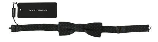 Patterned Silk Adjustable Neck Bow Tie