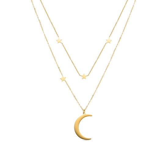 Luxenter necklace finished in 18k yellow gold - monil