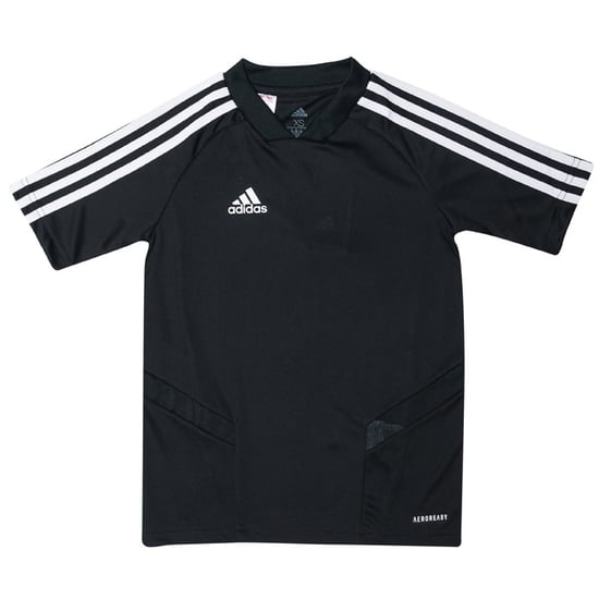 Boy's adidas Junior Tiro 19 Training Jersey in Black-White