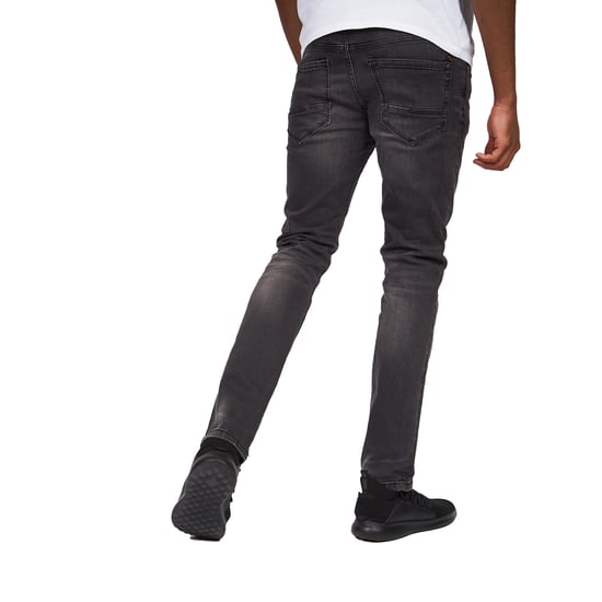 Crosshatch Mens Svelte Stretch Jeans (Mörkgrå) - Image 2