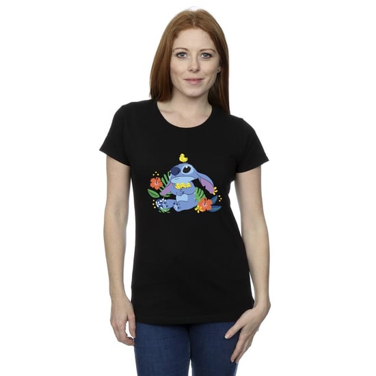 Disney Womens/Ladies Lilo & Stitch Birds Cotton T-Shirt (Black)